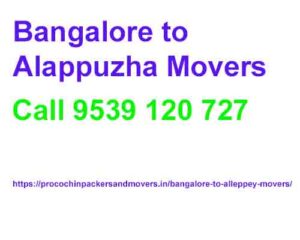 Bangalore to alappuzha movers 