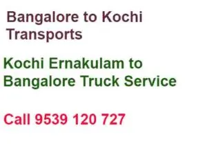 cochin to bangalore movers