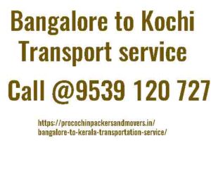 bangalore to kochi transport service 