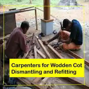 carpenter for disassembling cots