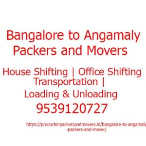 bangalore to angamaly packers movers