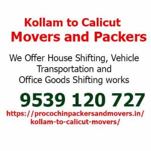 kollam to calicut movers and packers 