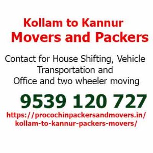 kollam to kannur movers 