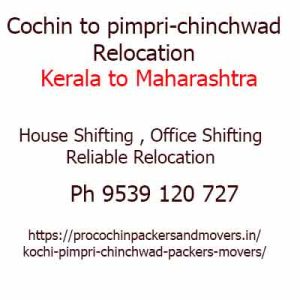 Kochi to pimpri-chinchwad maharashtra movers 
