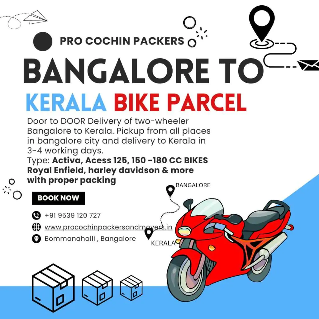 Bangalore to Kerala bike parcel