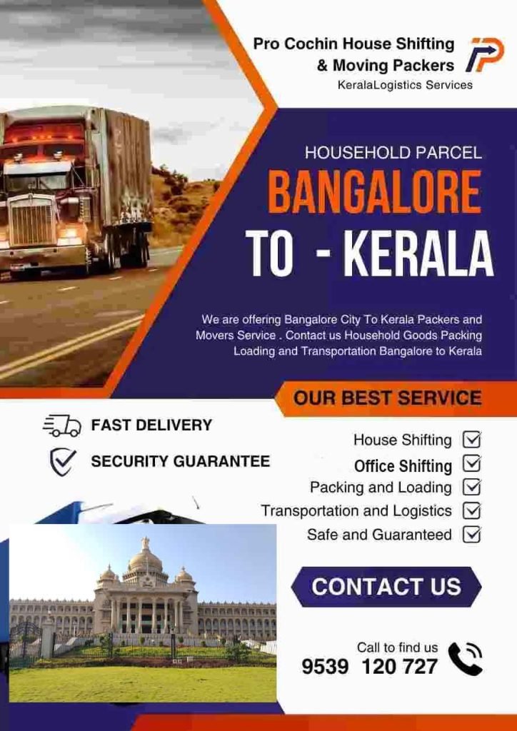 bangalore to Kerala movers team